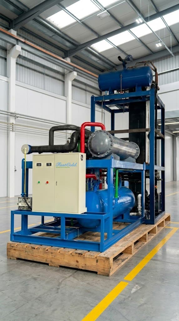 Máquina de hielo de tubo industrial FastCold en bodega