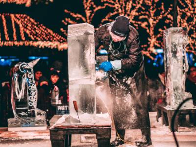 Hielo en bloque para escultura